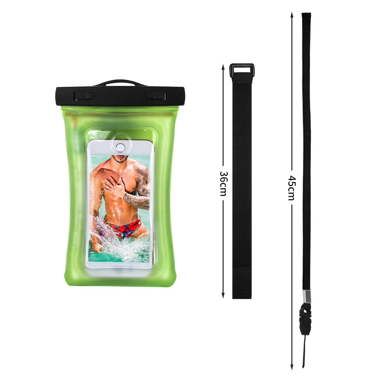 AICase Waterproof Phone Bag, Universal Cellphone Dry case Pouch with Float Function