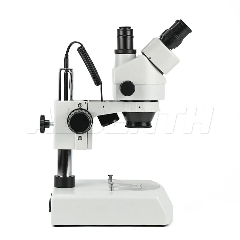 Albenth 7X-45X Trinocular Stereo Zoom Microscope with Incident and Transmitted LED Light