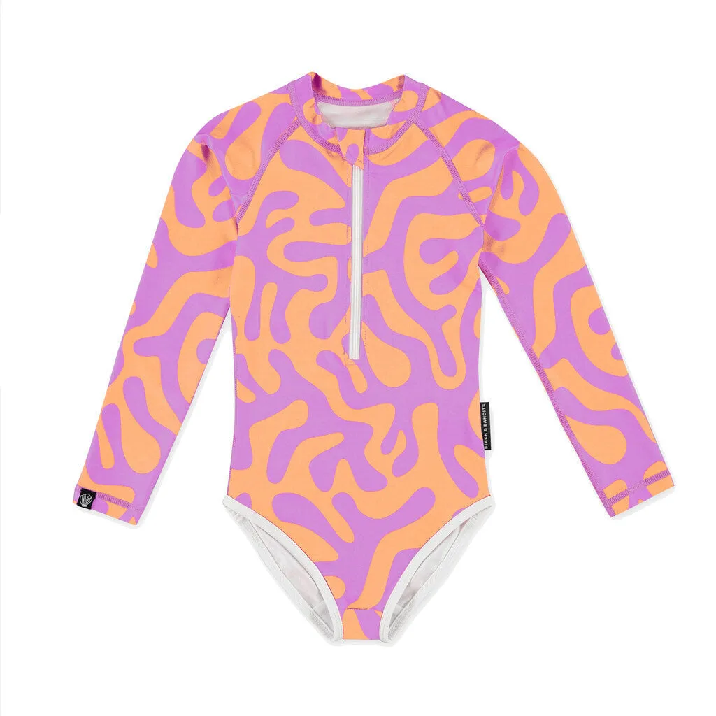 beach & bandits Coral Reef Papaya upf50  swimsuit