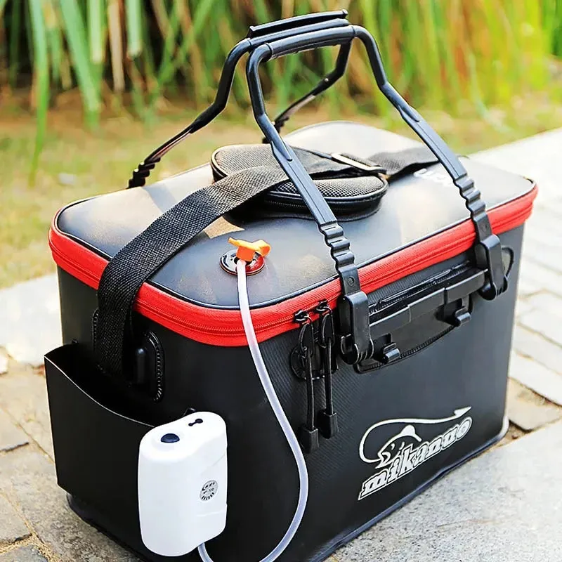 Fishing live bait tank Bucket Folding Portable EVA Outdoor Fishing air pump sold separately