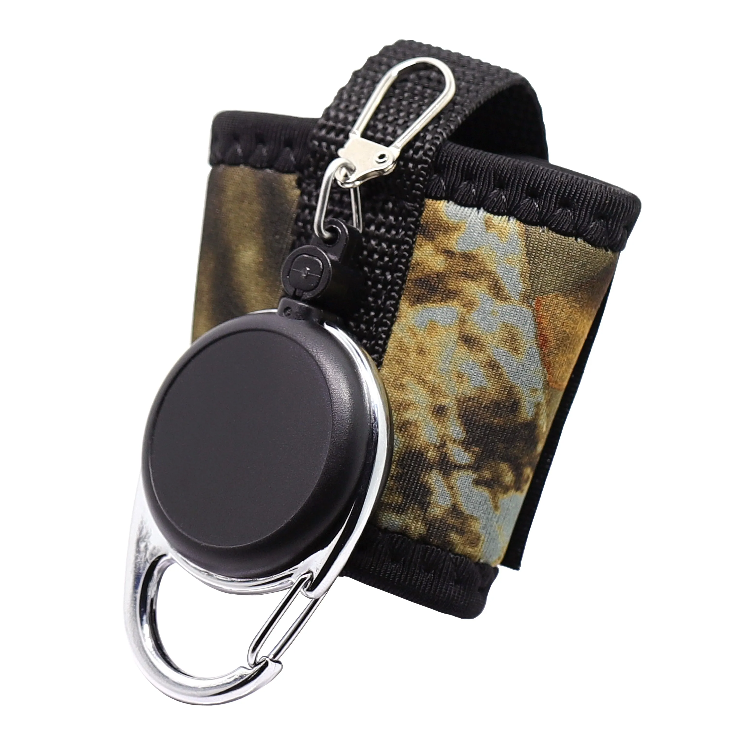 Fishing Tape Measure Zinger and Neoprene Straps Attaches to Fly Fishing Landing Net