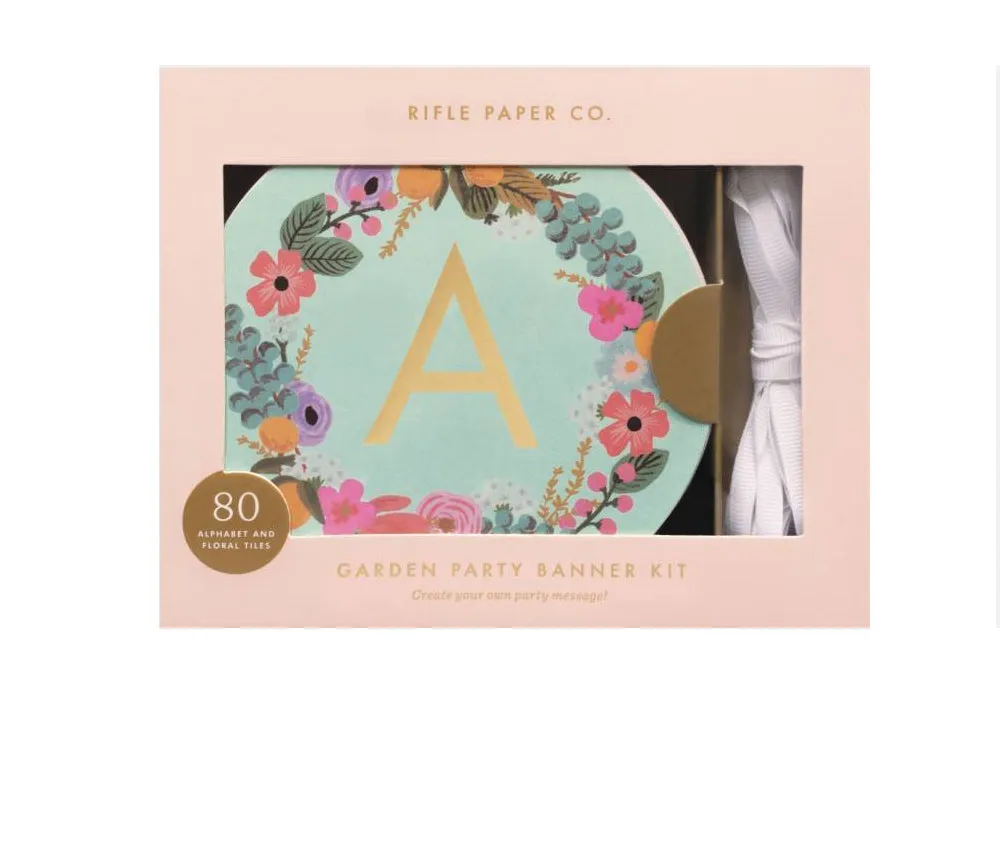 Garland : Garden Party Letter Banner Kit