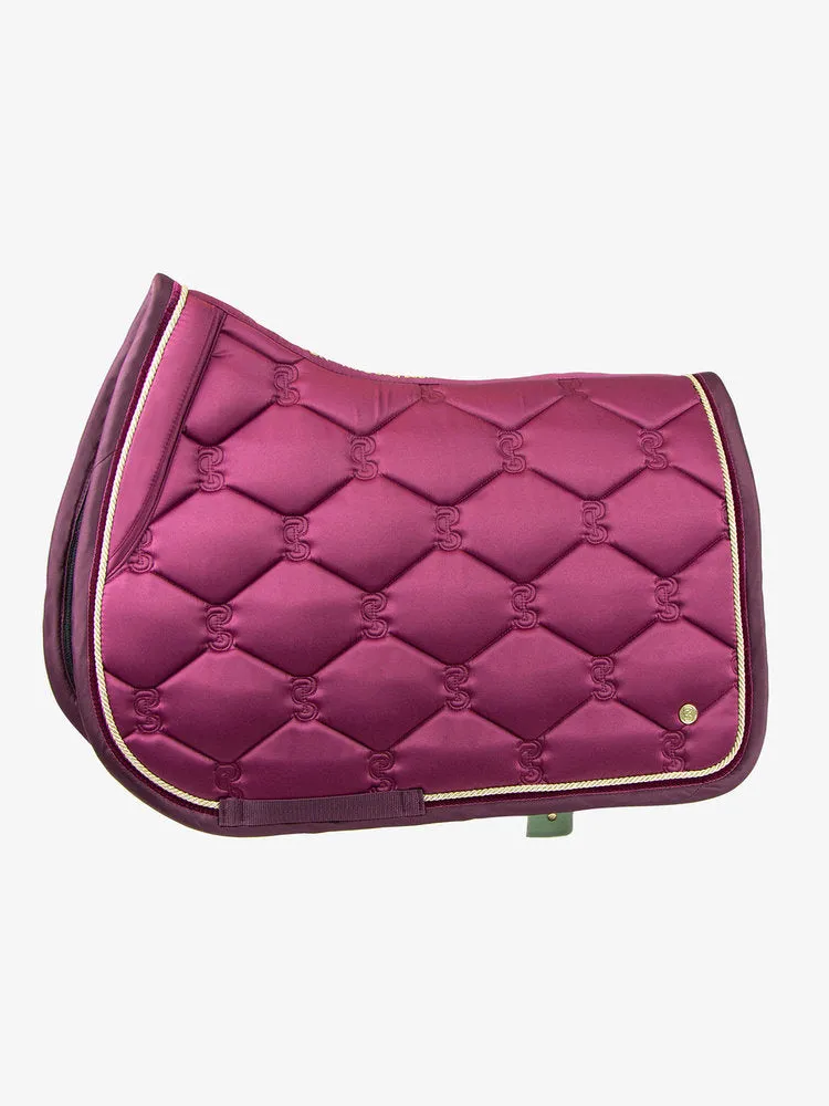 PS of Sweden Dusty Wine Christmas JUMP monogram saddlepad