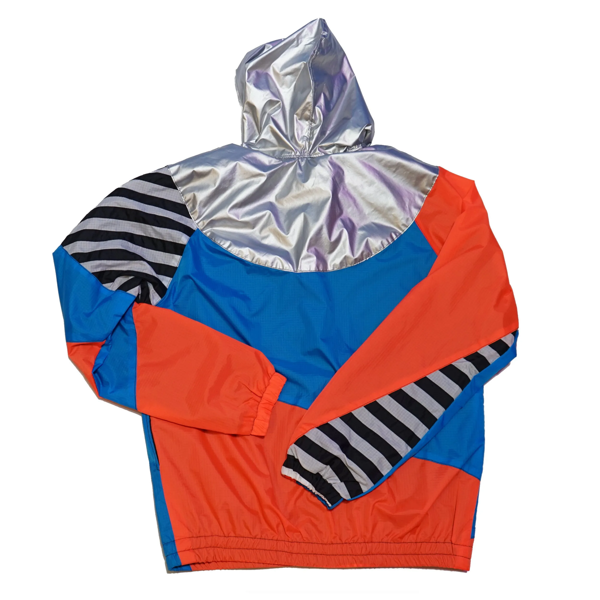 Silver Hood Orange Blue Track Jacket