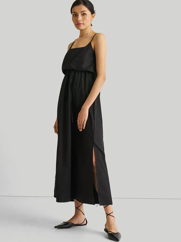 Strappy Black Maxi Dress