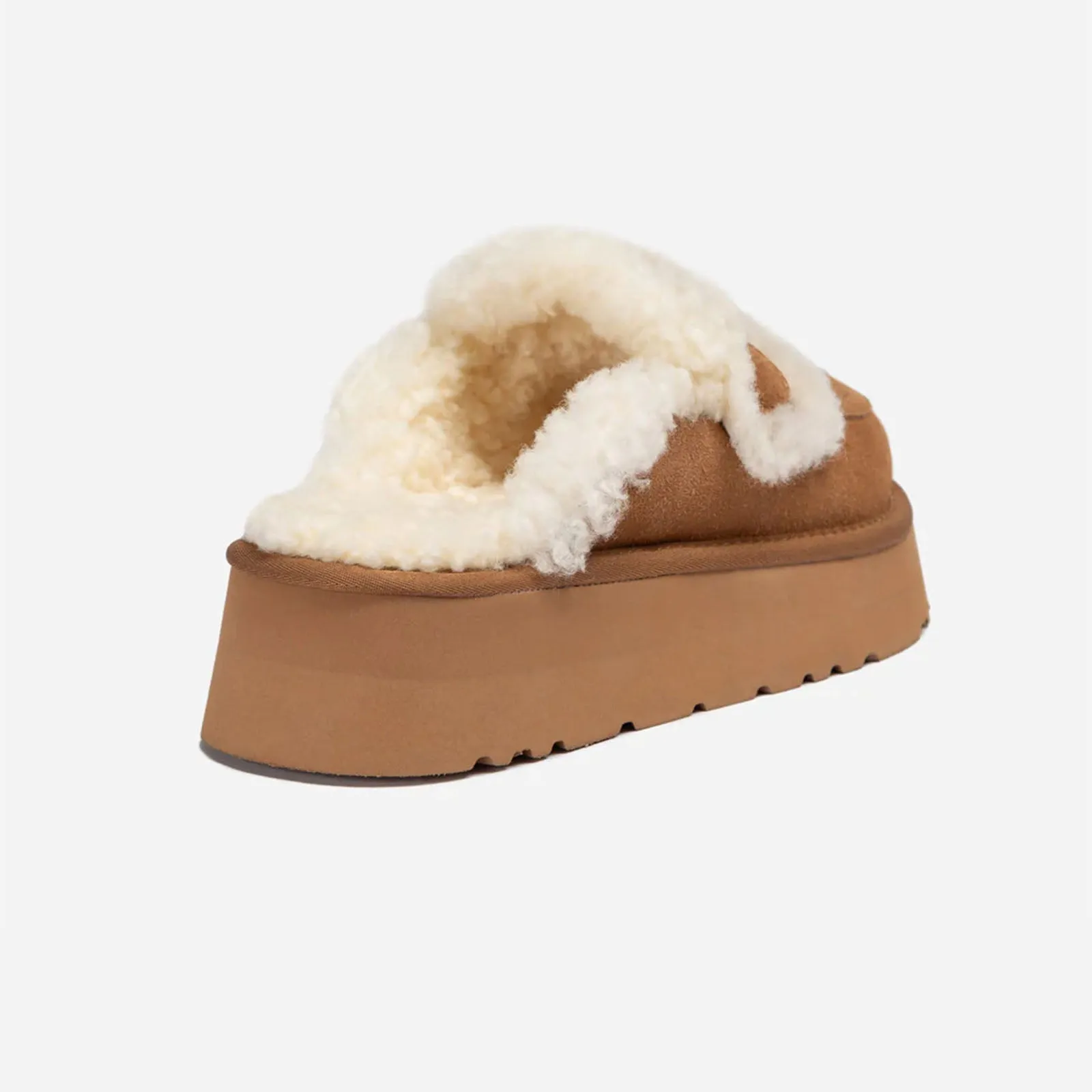 Ugg Slipper Ladies Platform Violet Chestnut 36