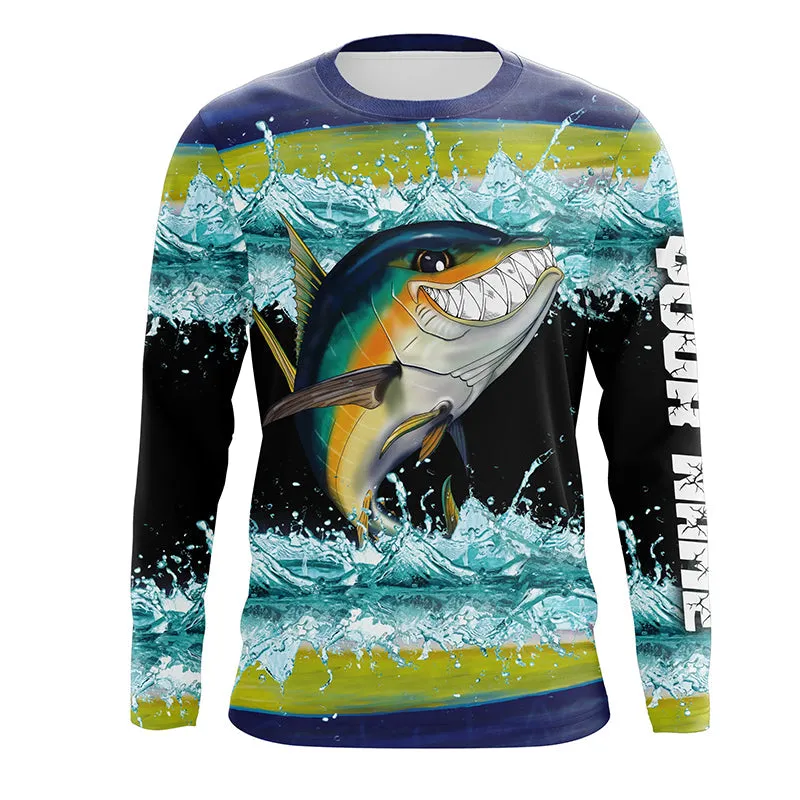 Yellowfin Tuna Fishing scale fish Shirts Long Sleeve UPF 30  Sun Protection Shirt TTS0615